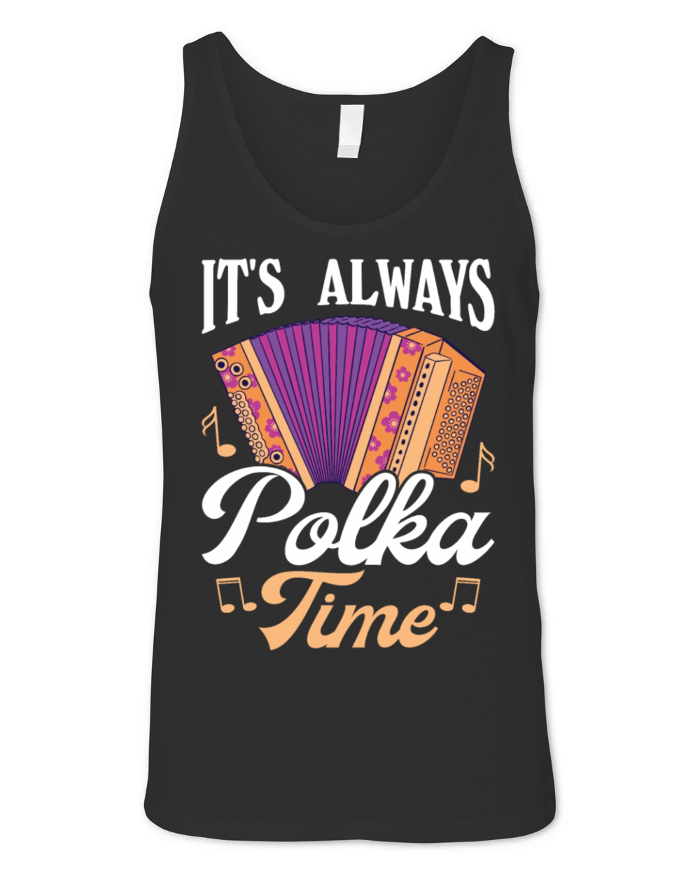 Funny Polka Dance Design for a Polka Muscian Unisex Jersey Tank