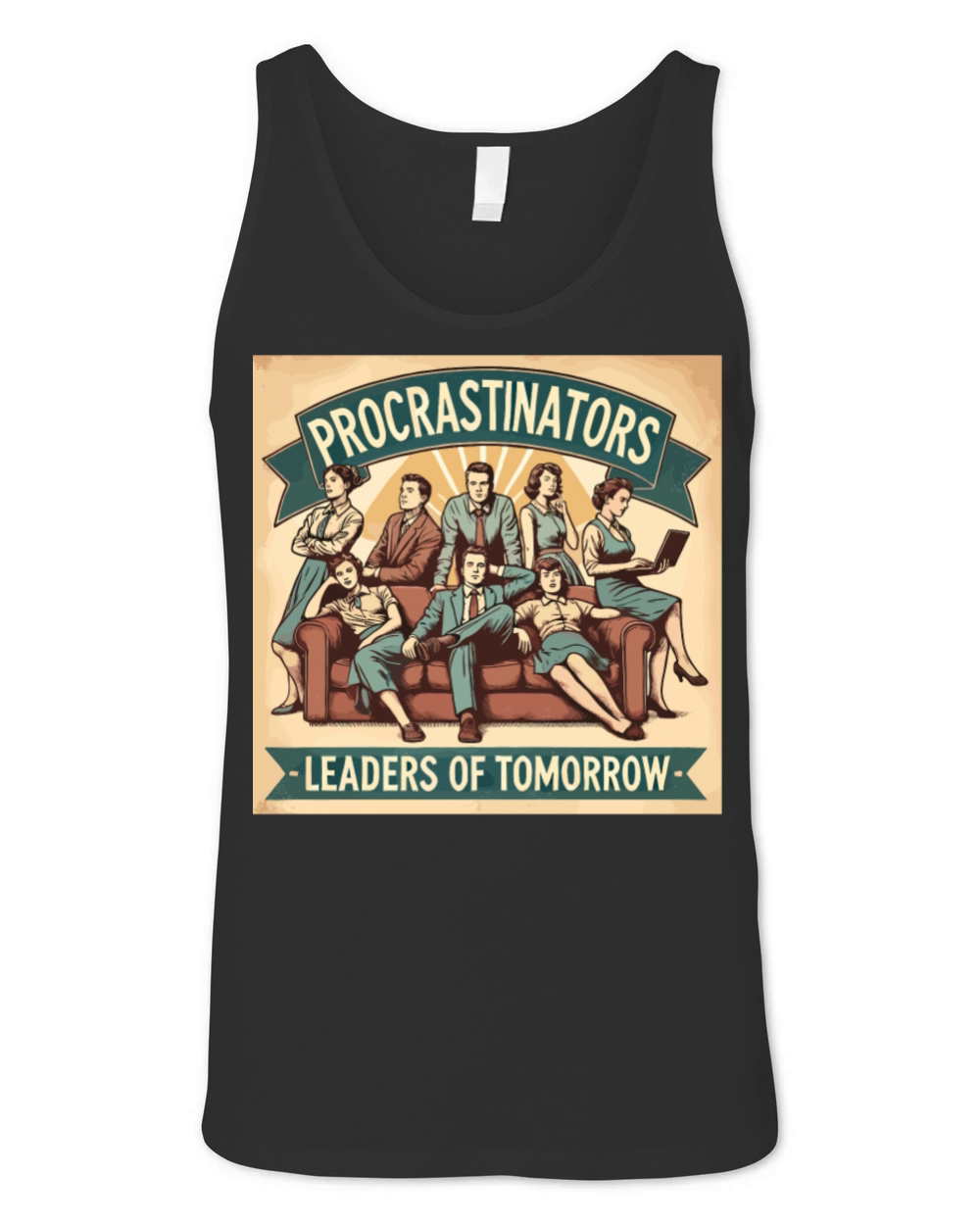 Procrastinators Leaders of Tomorrow Humor Unisex Jersey Tank