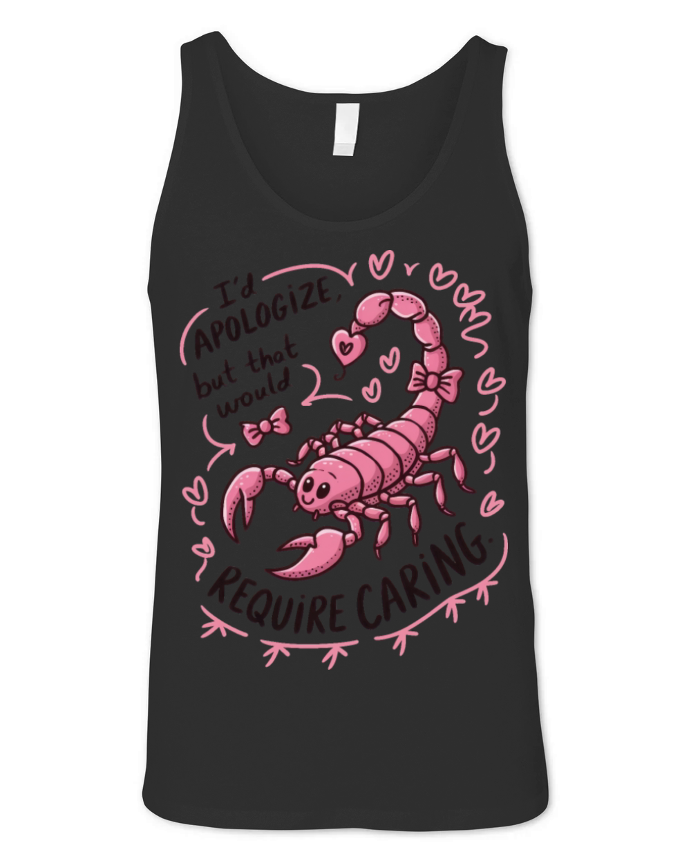 Scorpio Apology Funny Scorpio Quote Unisex Jersey Tank