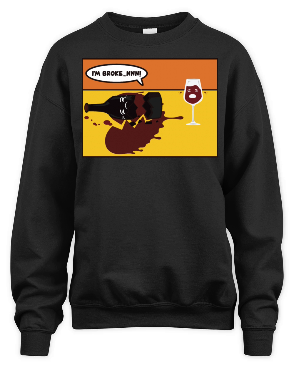 Drunken Melancholy - Funny Unisex Premium Crewneck Sweatshirt