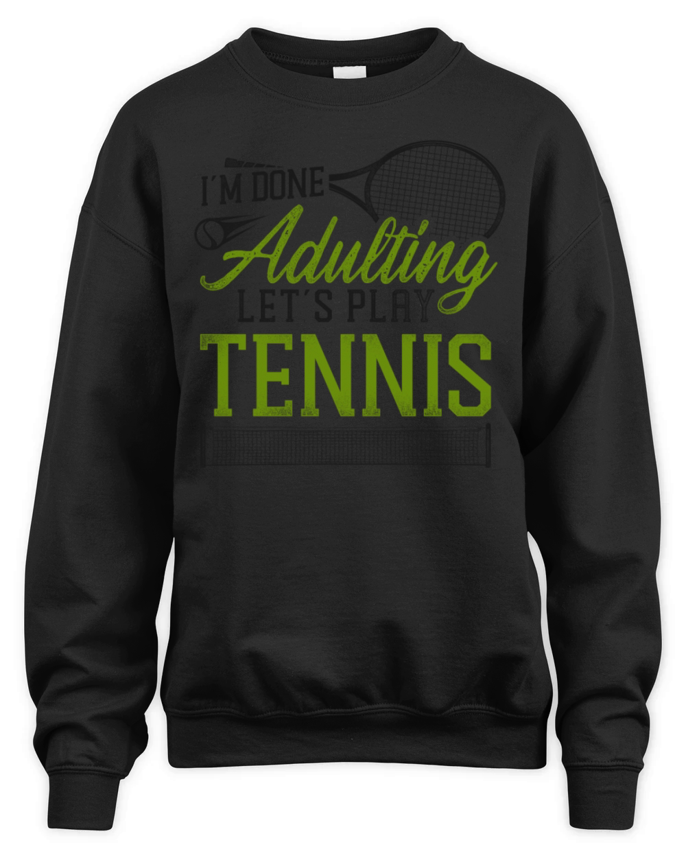 Funny Tennis Player Racket Im Unisex Premium Crewneck Sweatshirt