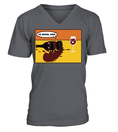 Drunken Melancholy - Funny V-Neck T-shirt