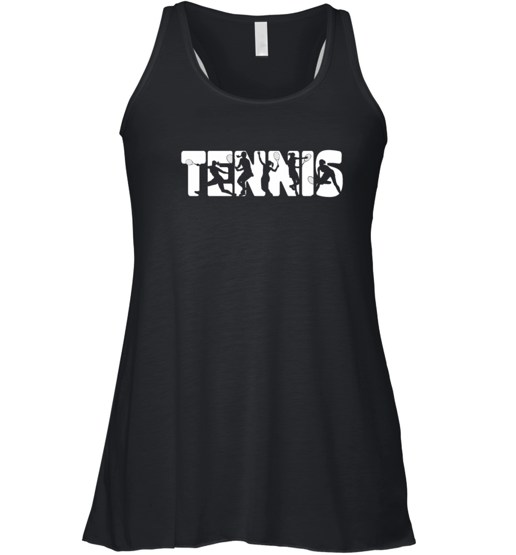 Funny Tennis Player Racket Tennis Women's Flowy Tank Top