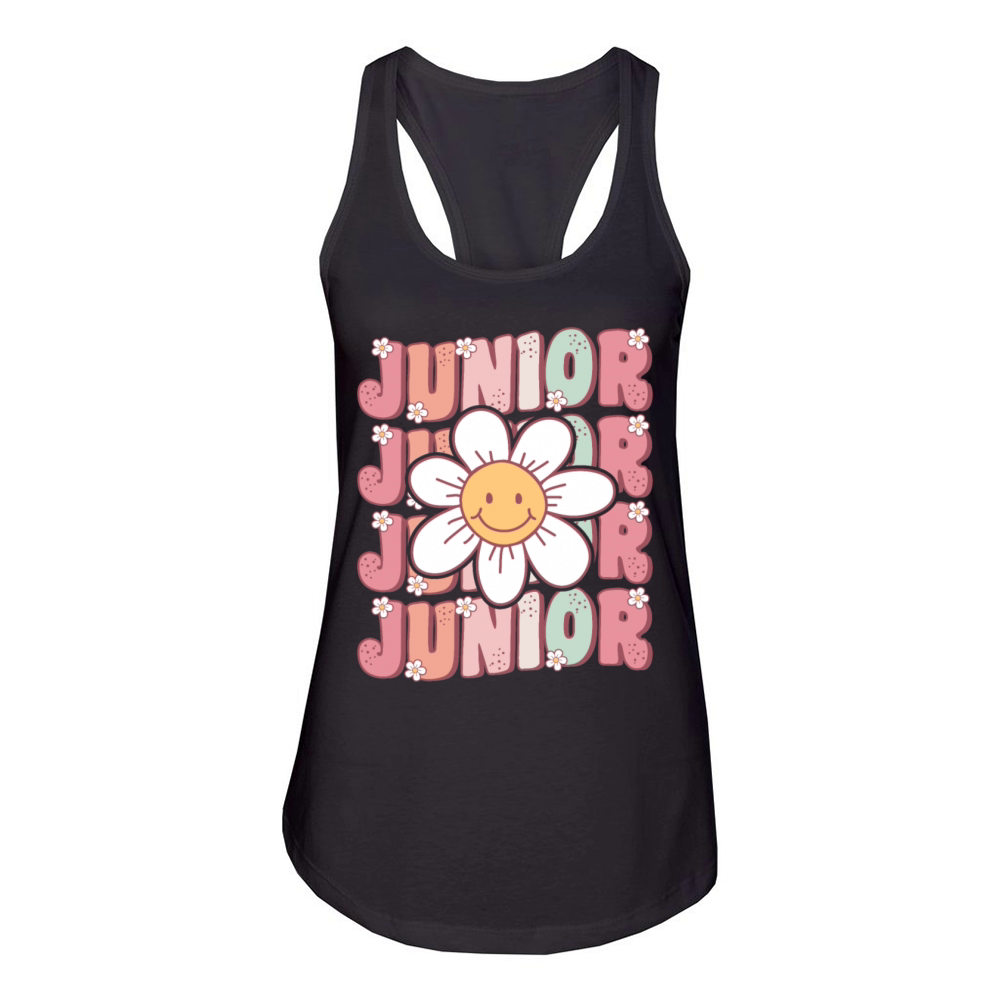 Groovy Junior 11th Grade Back To School Women's Racerback Tank