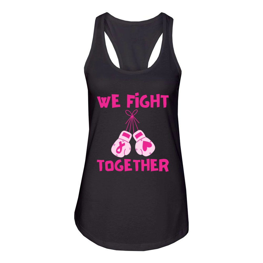 We Fight Together Breast Cancer Support Women's Racerback Tank