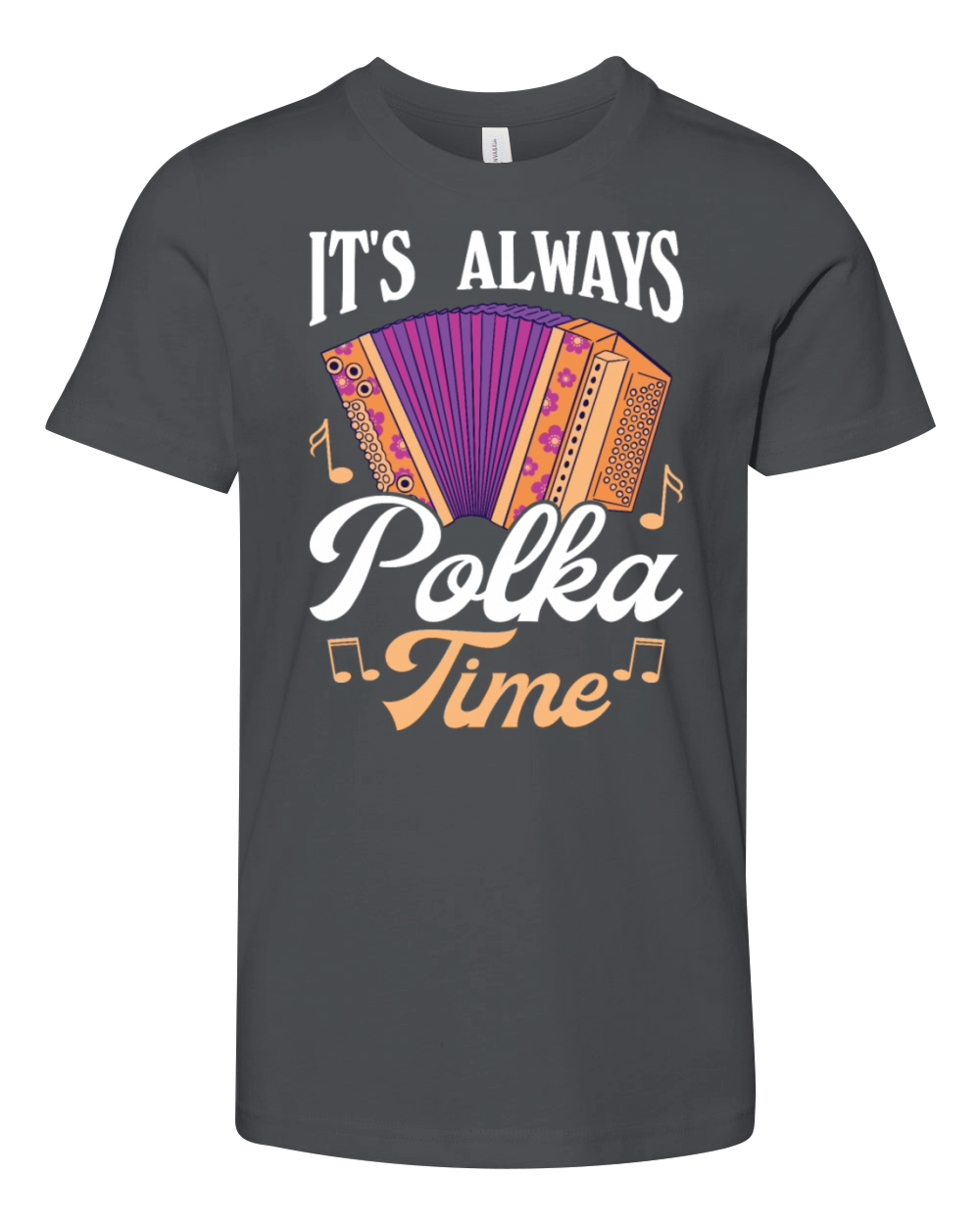 Funny Polka Dance Design for a Polka Muscian Youth Unisex Jersey Tee
