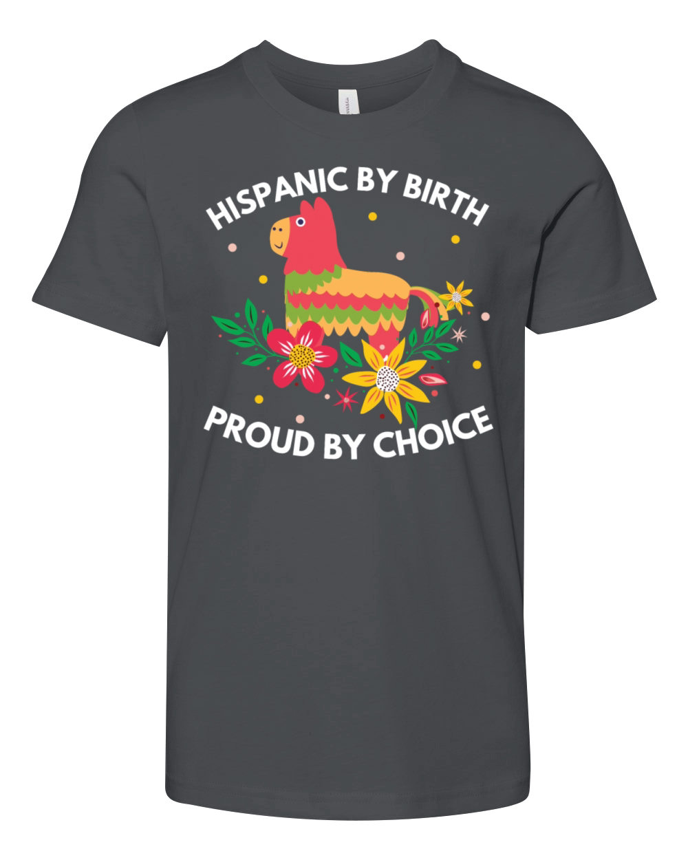 Hispanic by Birth Proud by Choice Heritage Shirt Youth Unisex Jersey Tee