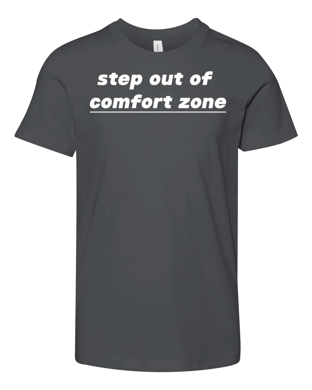 Step out of comfort zone Youth Unisex Jersey Tee