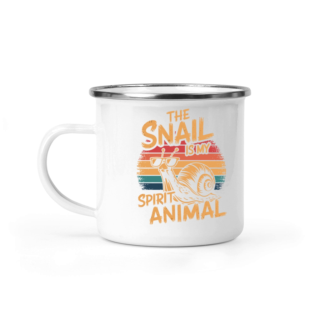 The Snail Is My Spirit Animal Camping Mug