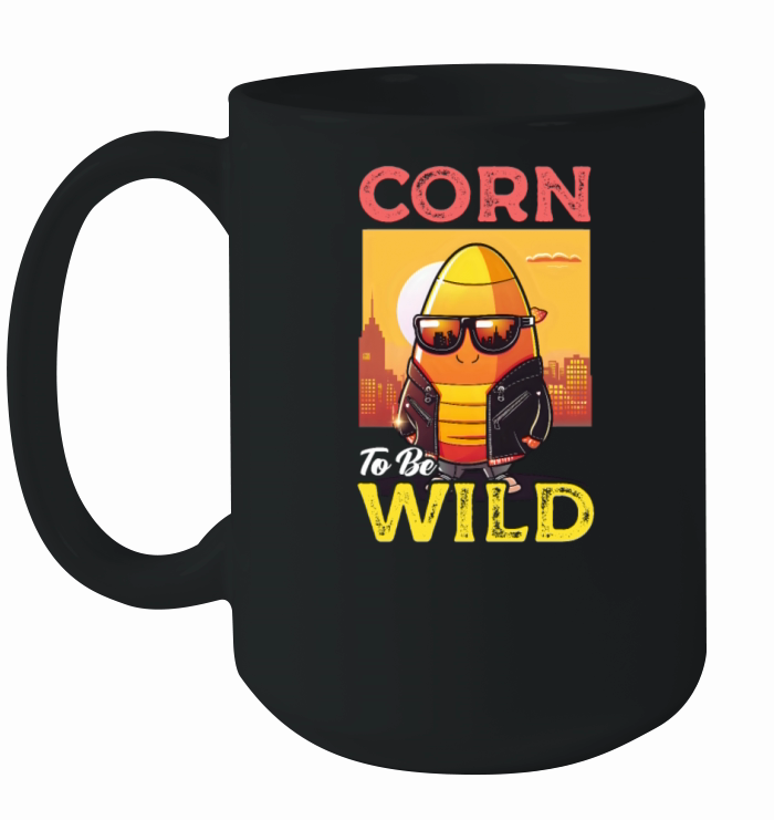 Candy Corn Corn To Be Wild Ceramic Mug