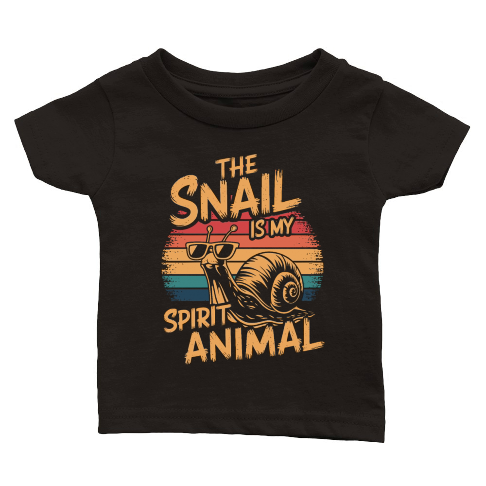 The Snail Is My Spirit Animal Classic Baby Crewneck T-shirt