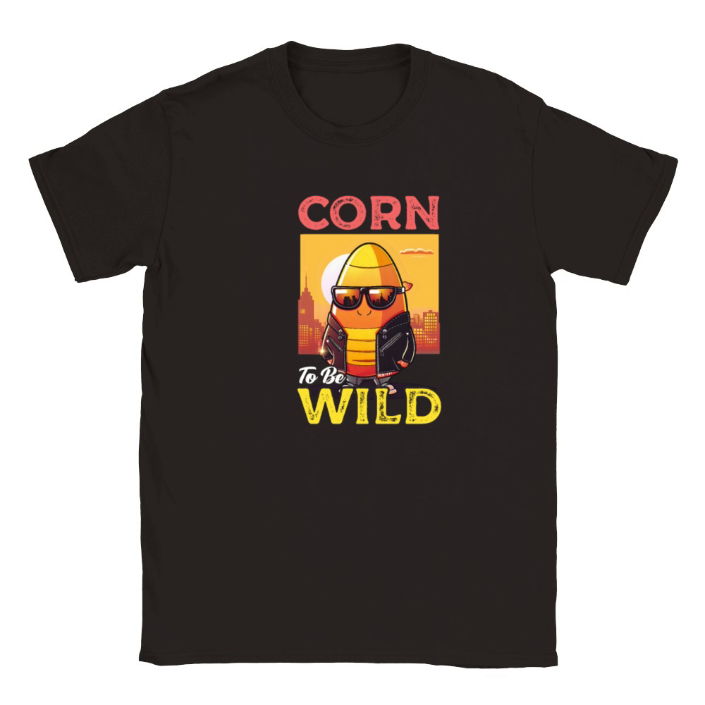 Candy Corn Corn To Be Wild Classic Kids Crewneck T-shirt