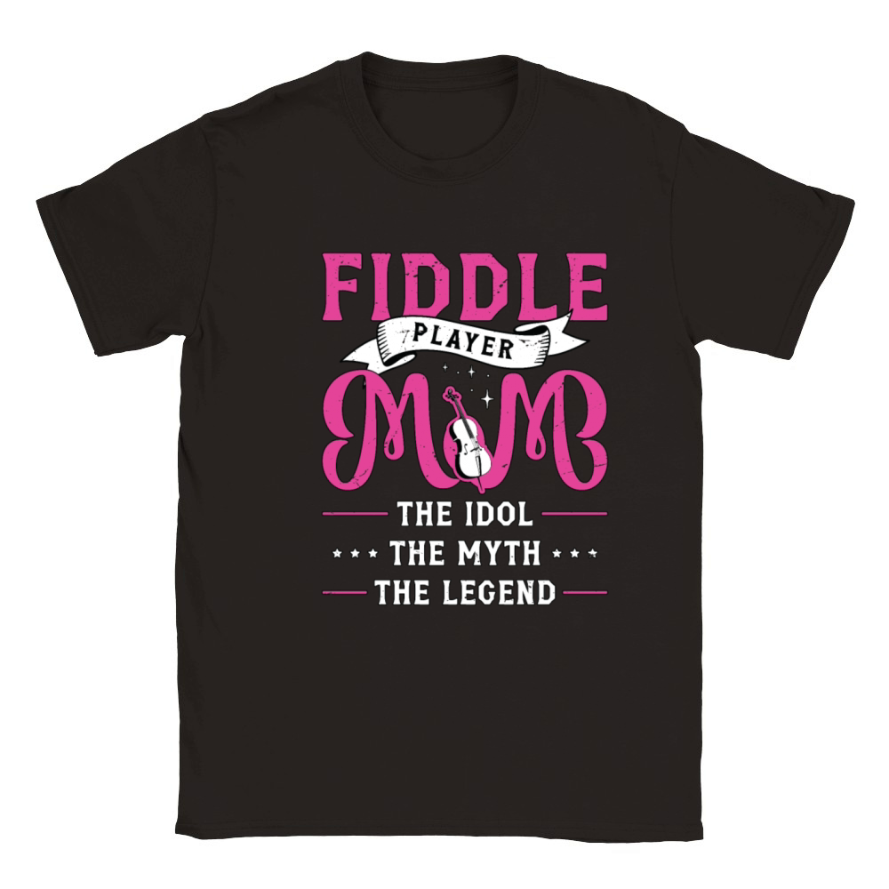 Fiddle Player Mom The Idol Loves Country Music Classic Kids Crewneck T-shirt