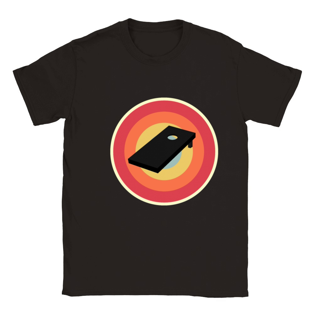 Vintage Retro Cornhole Board Classic Kids Crewneck T-shirt