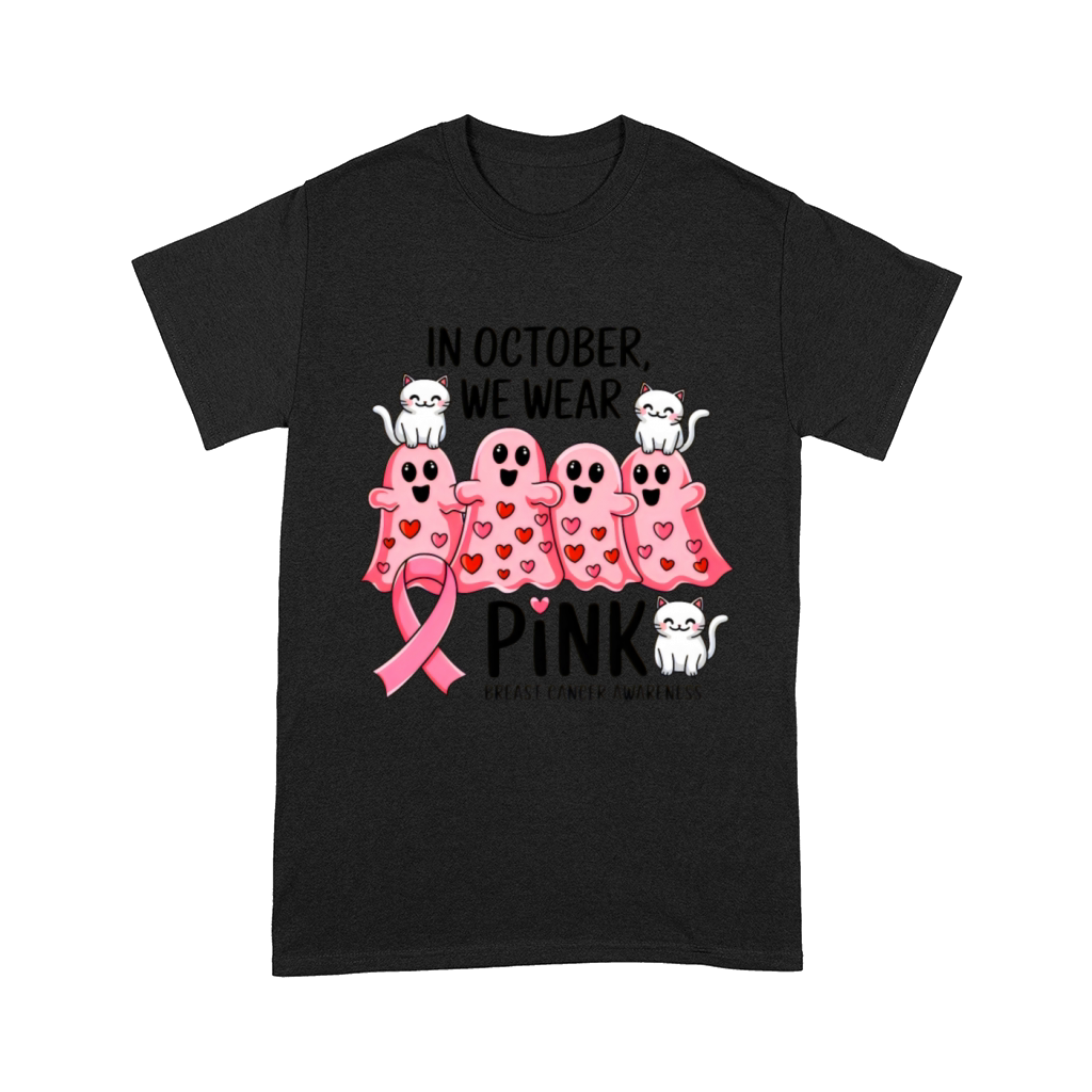 In October We Wear Pink Breast Cancer Awareness Comfort T-shirt