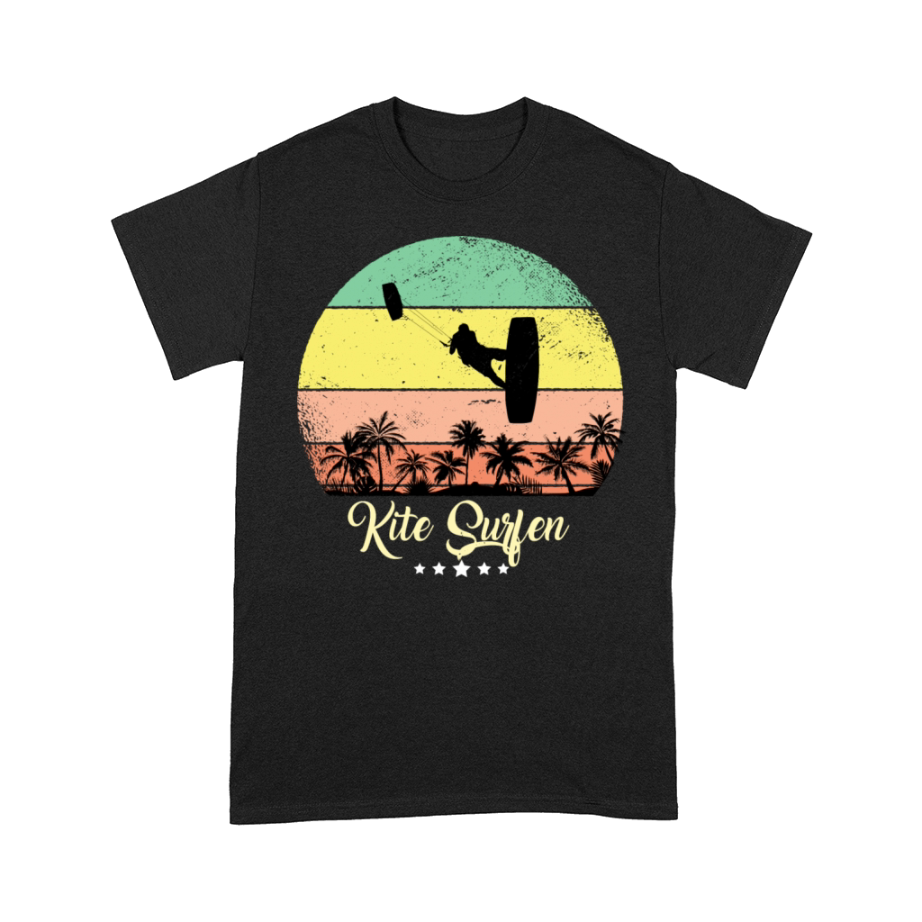 Kite Surfing Surfer Vintage Retro Sunset Comfort T-shirt