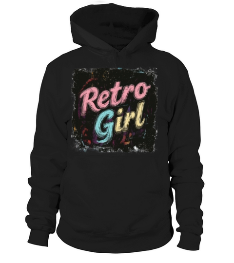 Retro Girl - Back to School Blackboard Hoodie Unisex