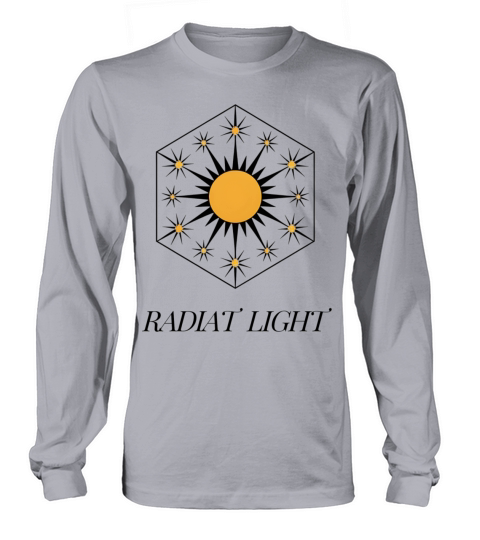 Radiat Light Minimal Sun And Typography Long sleeved Unisex