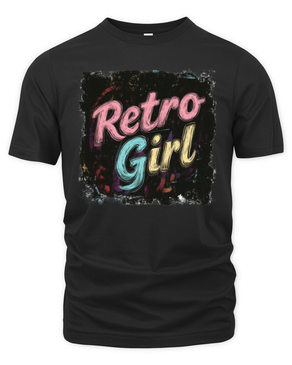 Retro Girl - Back to School Blackboard Organic Unisex T-shirt