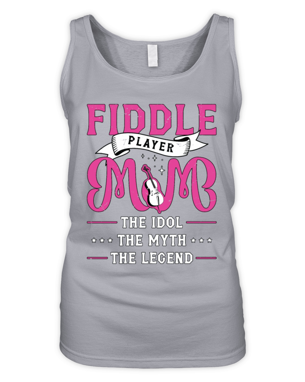 Fiddle Player Mom The Idol Loves Country Music Organic Women's Tank Top