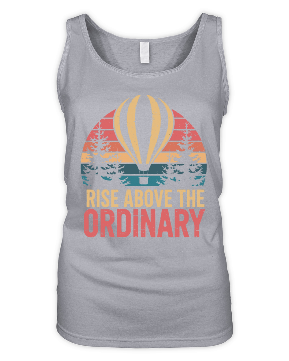 Rise Above The Ordinary Hot Air Balloon Organic Women's Tank Top