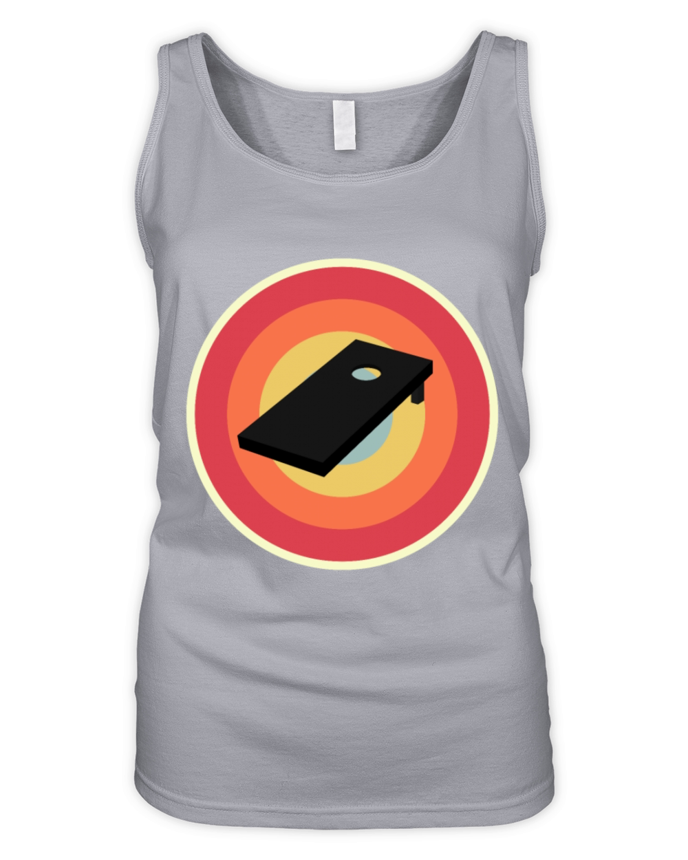 Vintage Retro Cornhole Board Organic Women's Tank Top