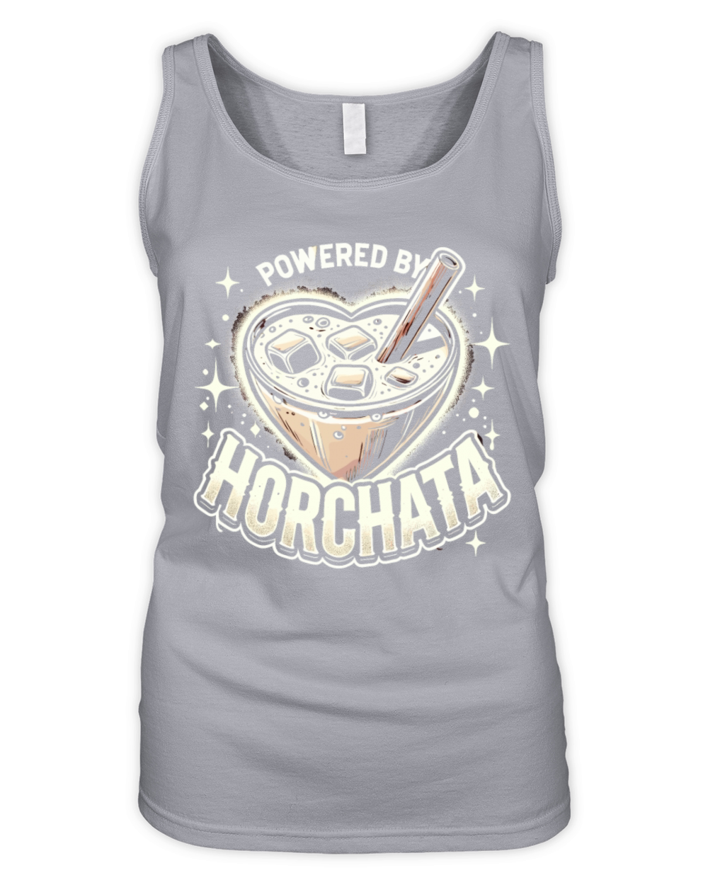Vintage Retro Style Horchata Mexican Drink Summer Organic Women's Tank Top