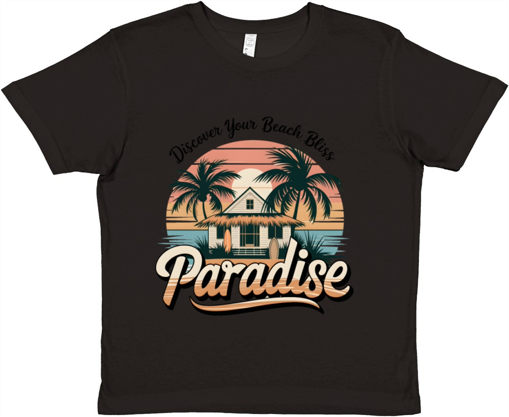 Beach Paradise Premium Kids Crewneck T-shirt