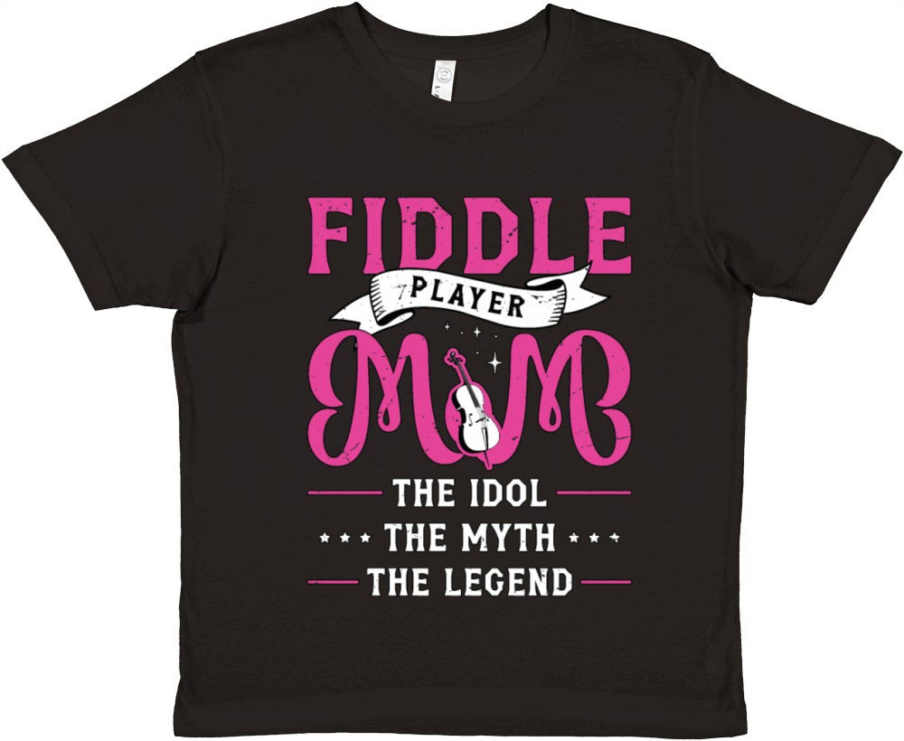 Fiddle Player Mom The Idol Loves Country Music Premium Kids Crewneck T-shirt