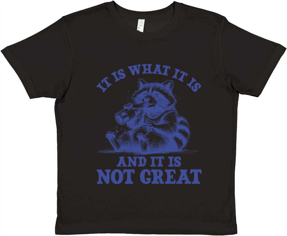 It is What It Is and It Is Not Great Premium Kids Crewneck T-shirt