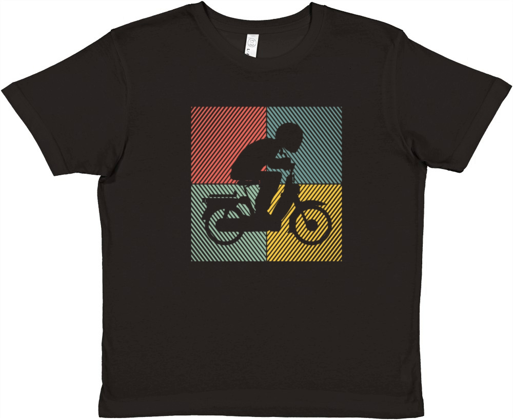 Moped Bike Mofas Moped Motorcycle Vintage Moped Premium Kids Crewneck T-shirt