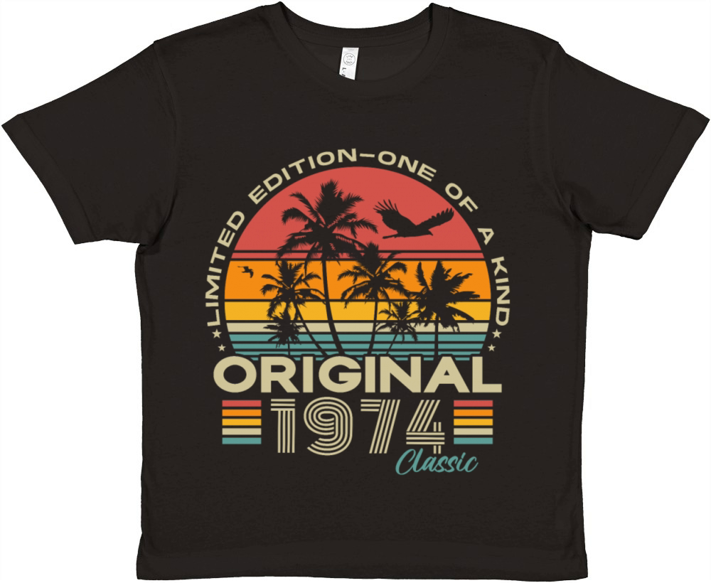 Original 1974 Vintage Retro 50th birthday Premium Kids Crewneck T-shirt