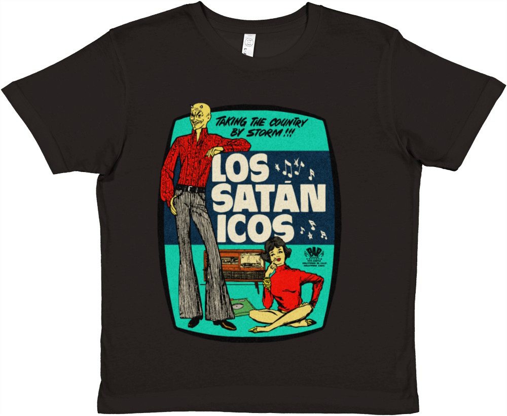 Vintage Mexican Devil Light Rock Band Premium Kids Crewneck T-shirt