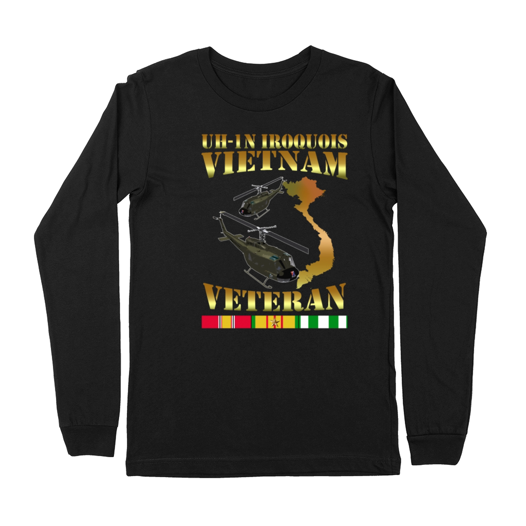Bell UH 1N Twin Huey helicopter Premium Long Sleeve