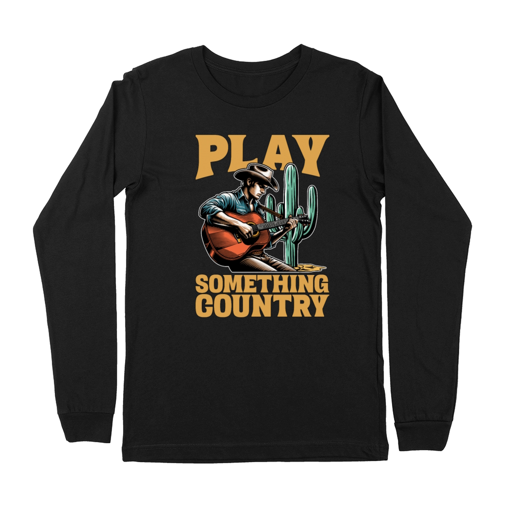 Bluegrass Music Play Something Country Musician Premium Long Sleeve