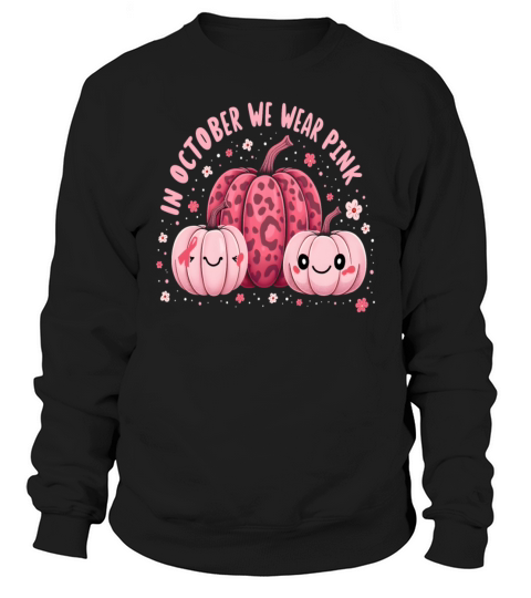 Breast Cancer Pink Awareness Design Sweatshirt Unisex