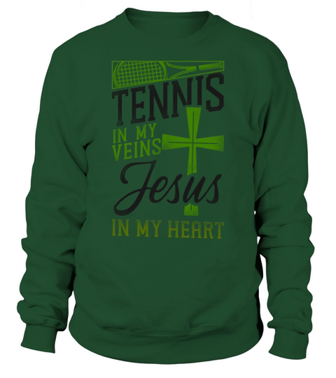 Funny Tennis Player Racket Jesus Sweatshirt Unisex