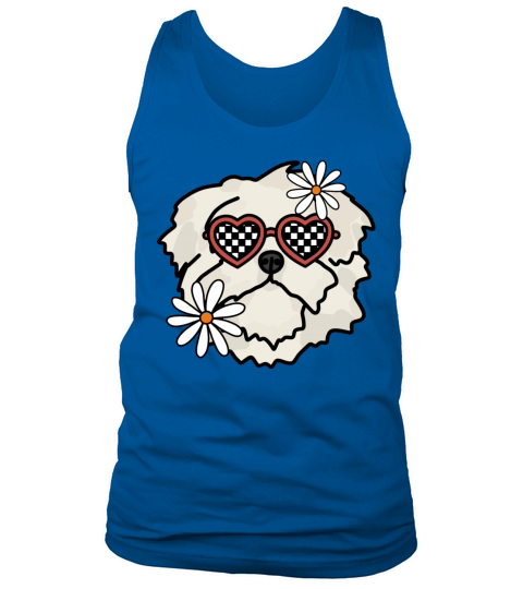 Lhasa Apso Retro Dog Tank Top Unisex