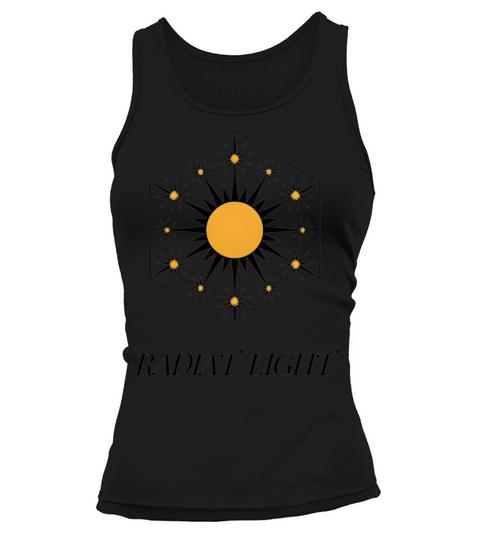 Radiat Light Minimal Sun And Typography Tank top Woman