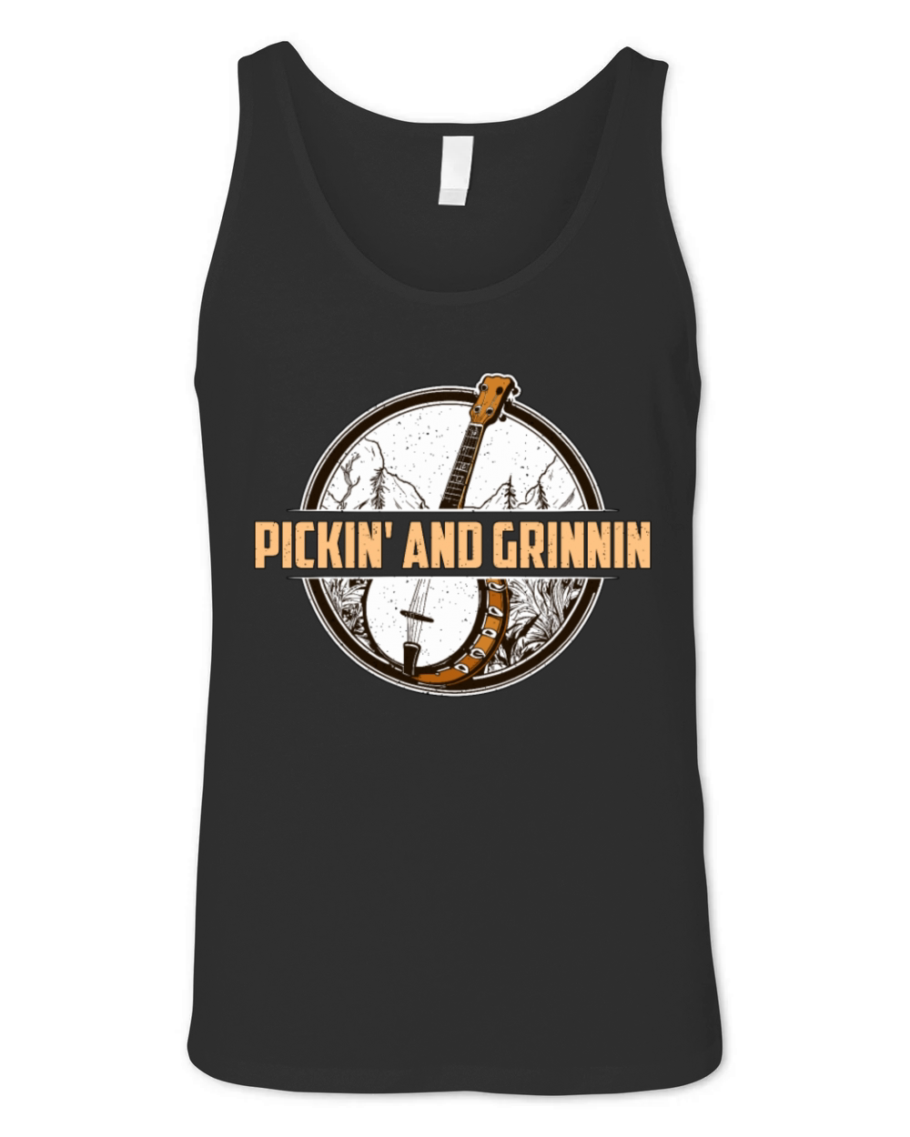 Folk Music Pickin Unisex Jersey Tank