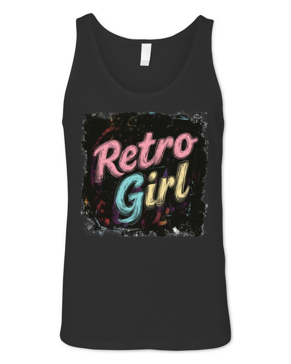 Retro Girl - Back to School Blackboard Unisex Jersey Tank