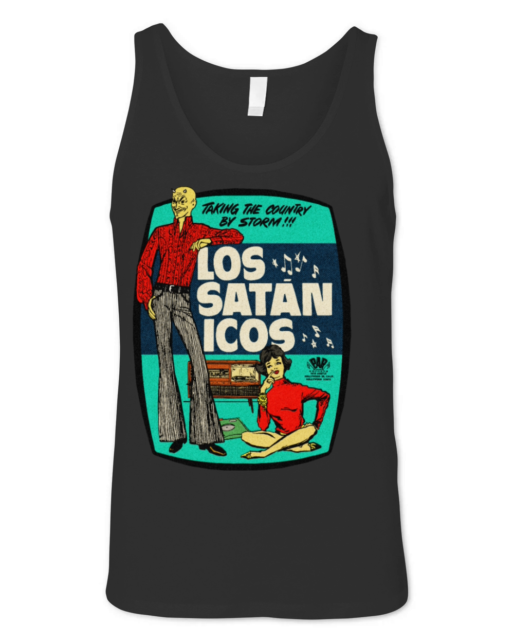 Vintage Mexican Devil Light Rock Band Unisex Jersey Tank