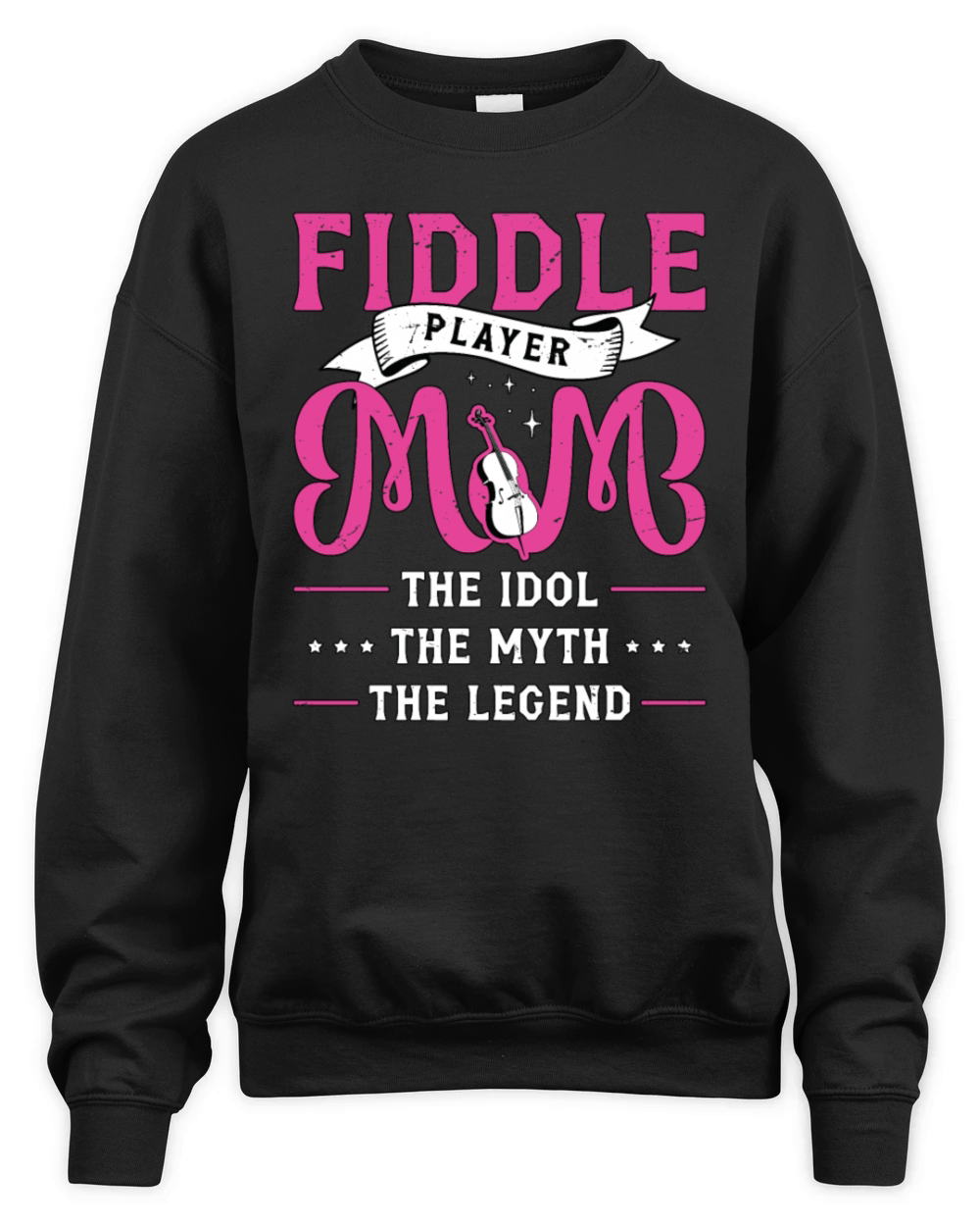 Fiddle Player Mom The Idol Loves Country Music Unisex Premium Crewneck Sweatshirt