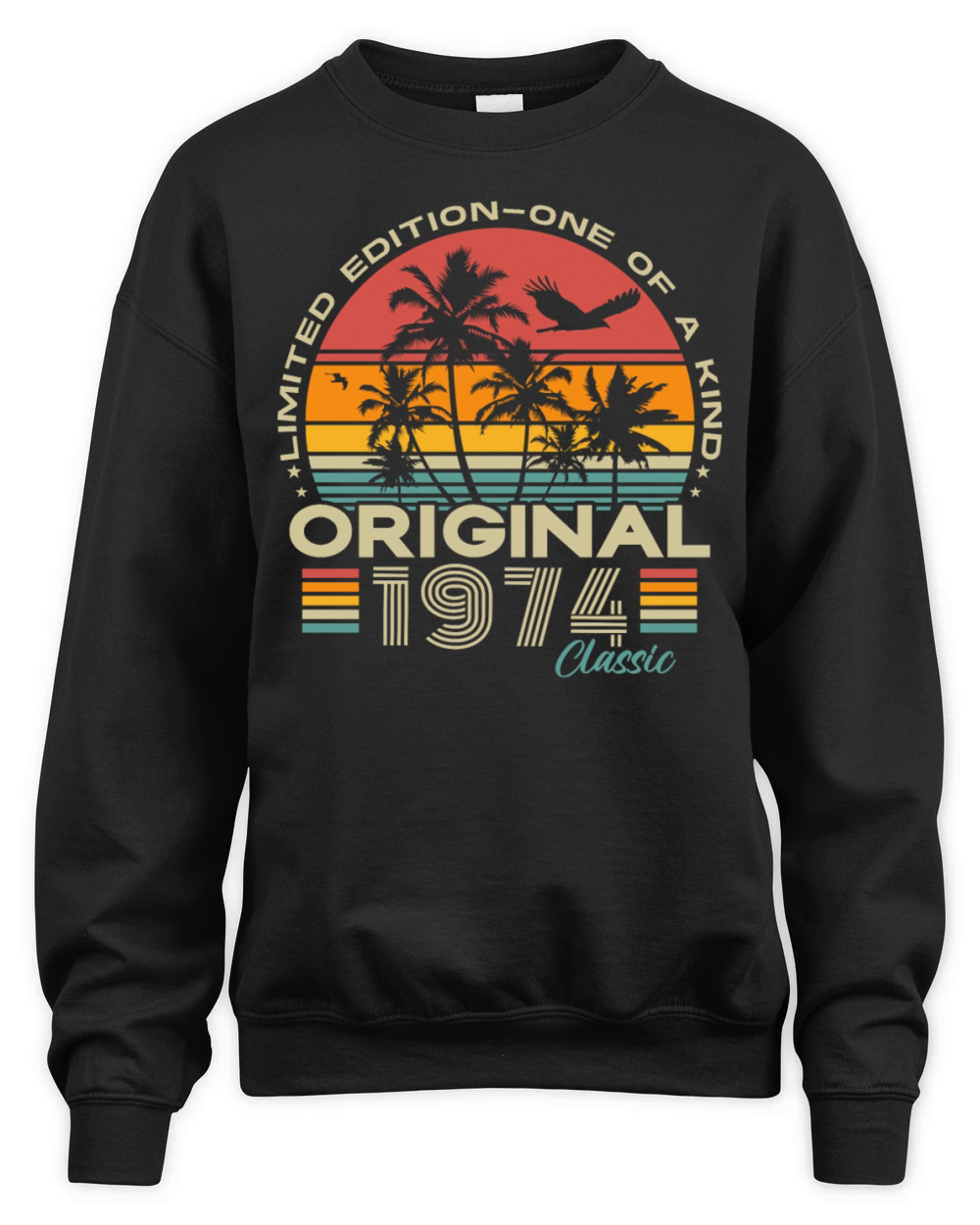 Original 1974 Vintage Retro 50th birthday Unisex Premium Crewneck Sweatshirt