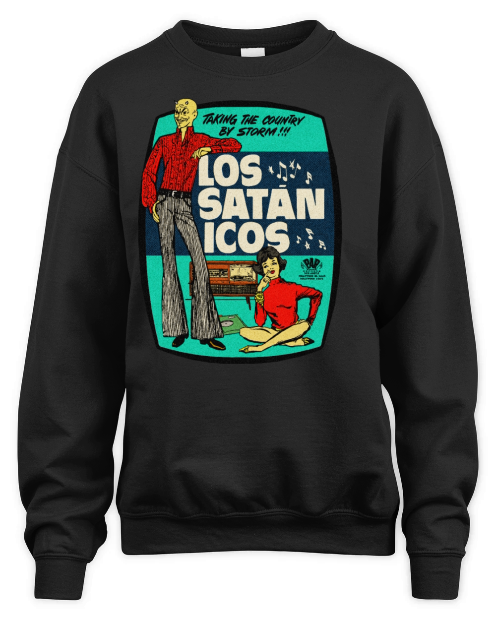 Vintage Mexican Devil Light Rock Band Unisex Premium Crewneck Sweatshirt