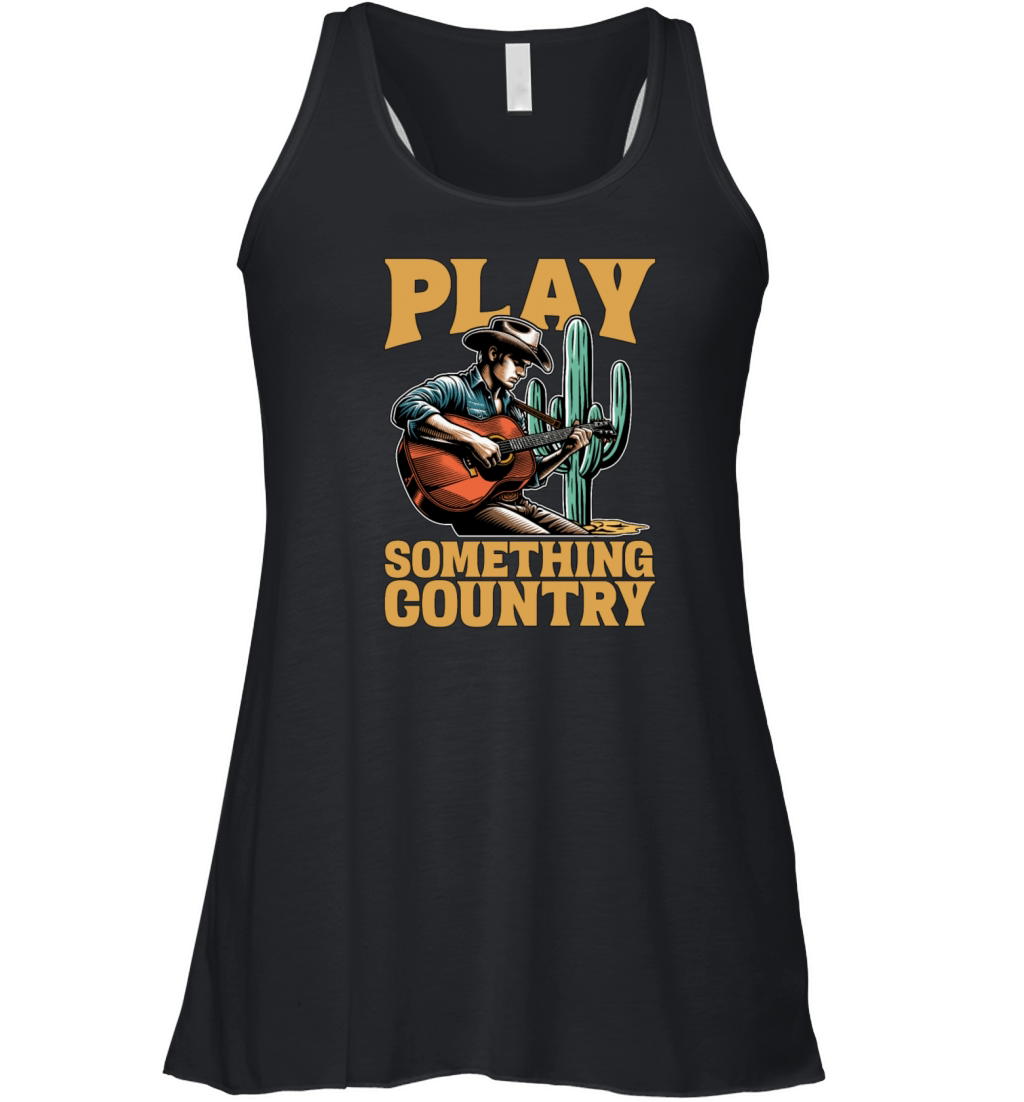Bluegrass Music Play Something Country Musician Women's Flowy Tank Top