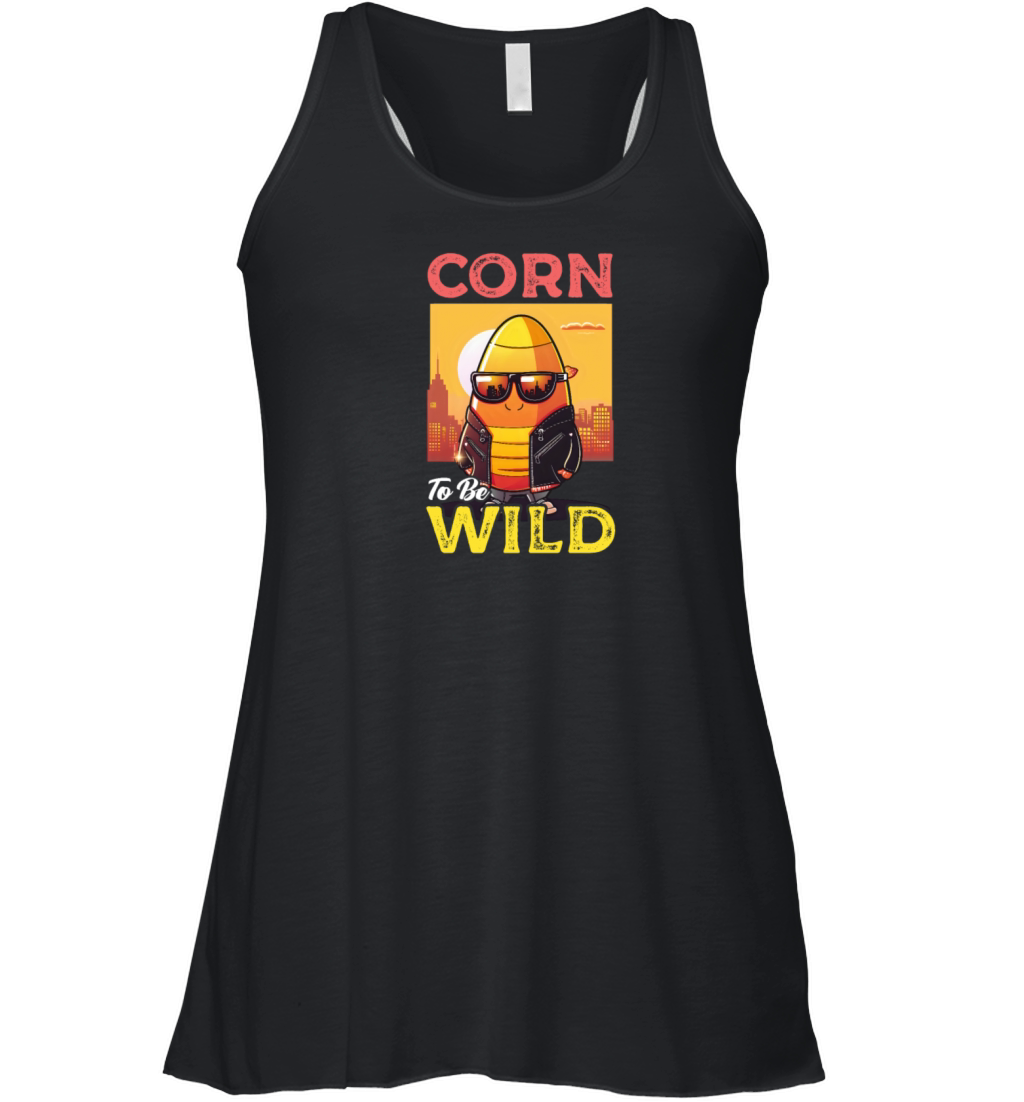 Candy Corn Corn To Be Wild Women's Flowy Tank Top