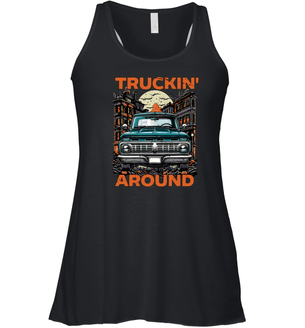 Pickup Truck Truckin Women's Flowy Tank Top