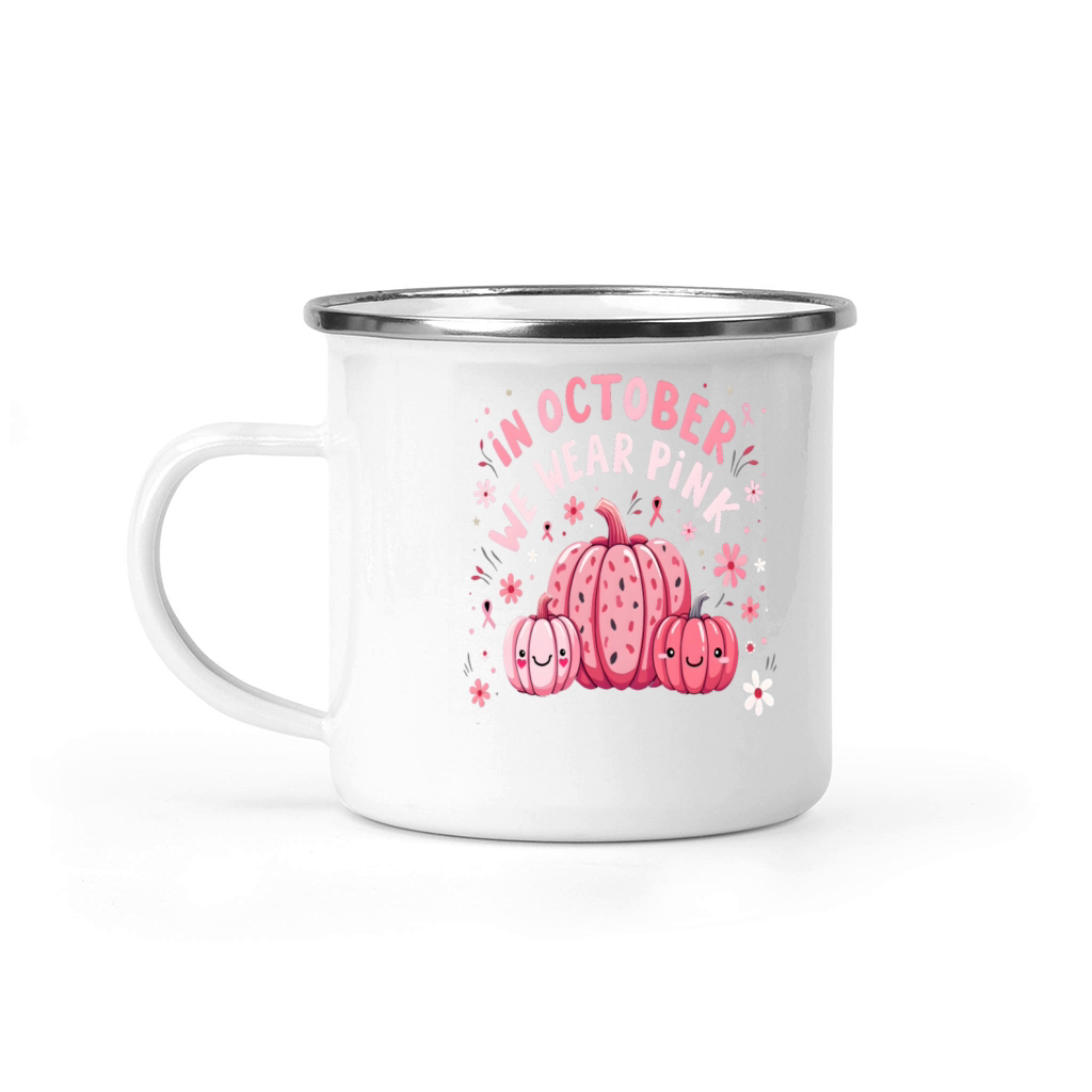 Breast Cancer Pink Awareness Design Camping Mug