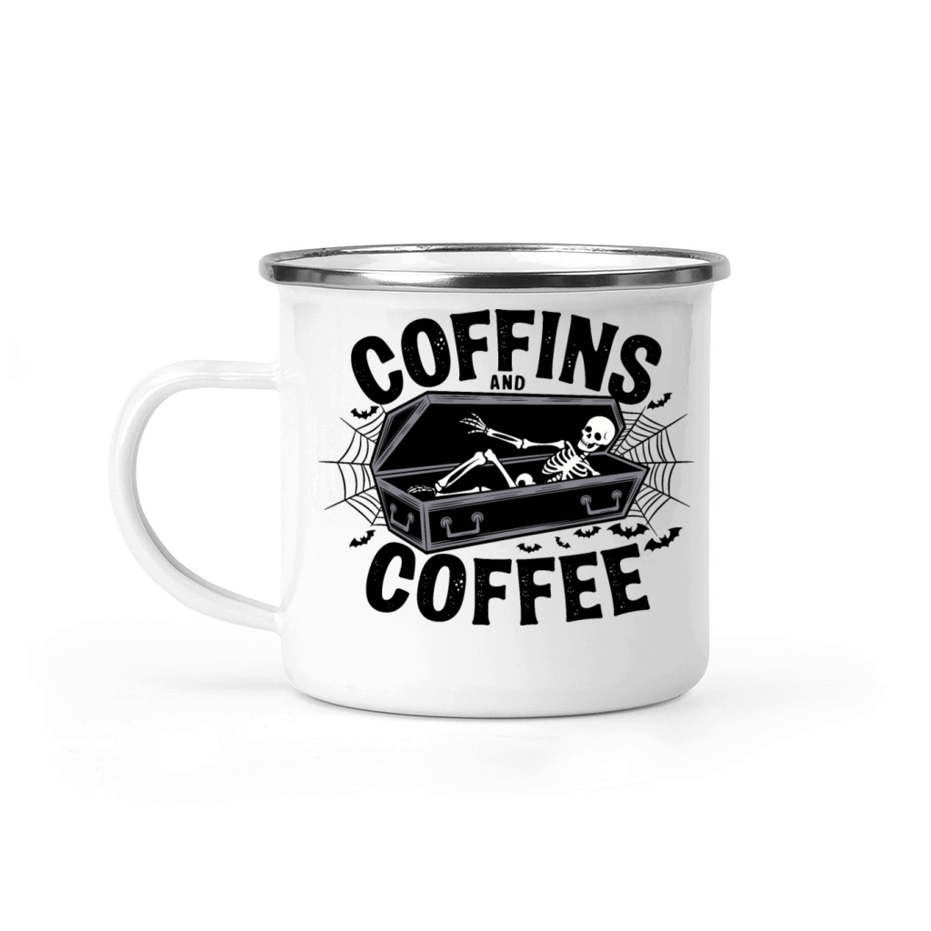 Coffins and Coffee Camping Mug